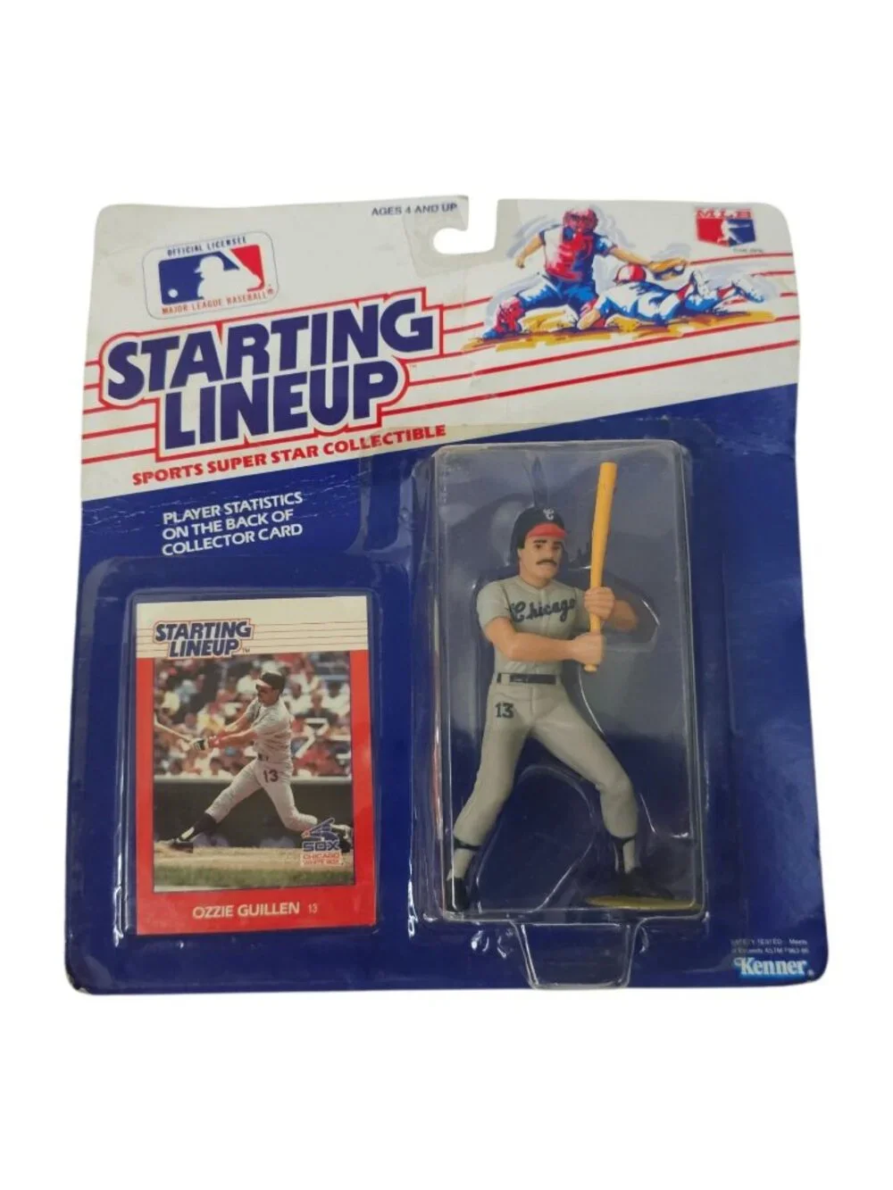 1988 Kenner Starting Lineup Ozzie Guillen Chicago White Sox MLB Figure Card NOC
